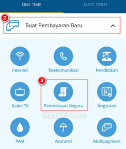 bayar penerimaan negara